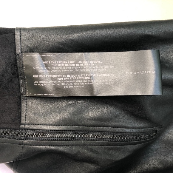 NWT - BCBGMaxazria Vegan Leather/Suede Sheath Dress - Picture 8 of 8